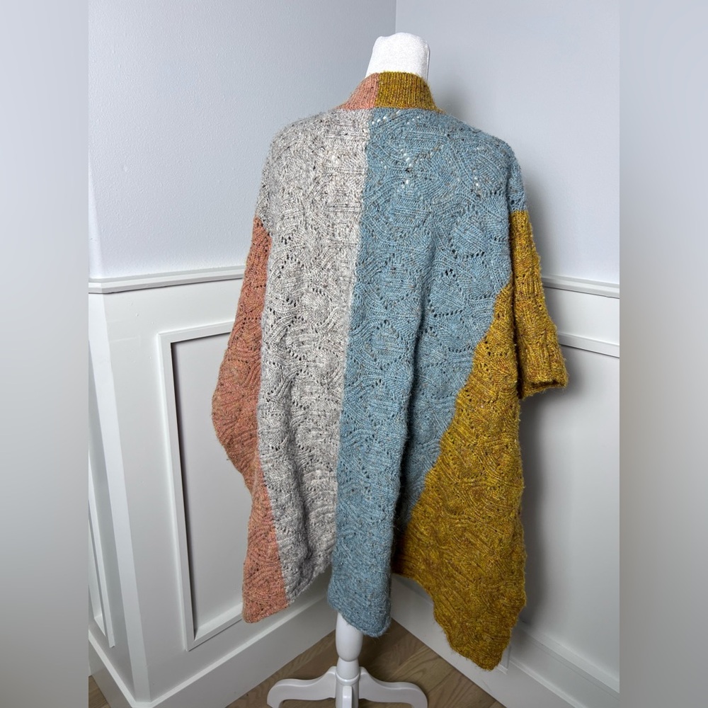 Sundance Multicolor Patchwork Poncho - image 5